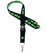 411_211_Lanyard Nero-Verde fluo